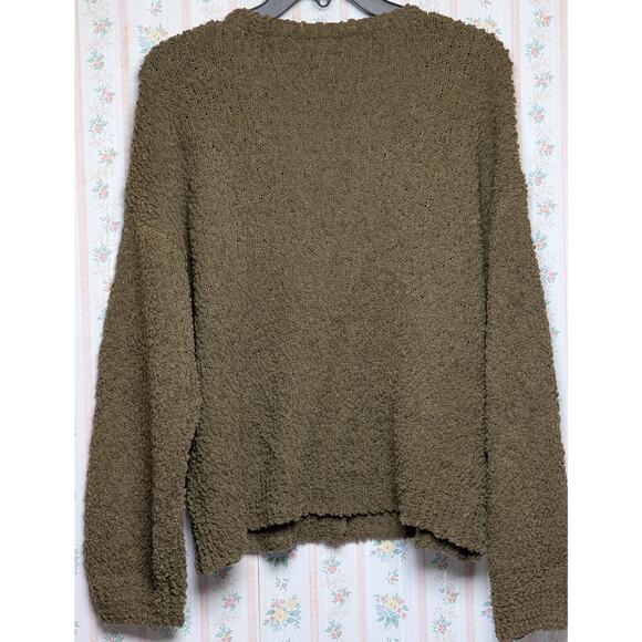 Social Standard Sanctuary Cardigan Sweater WOMENS XL Chunky Popcorn Olive Green - Picture 6 of 6